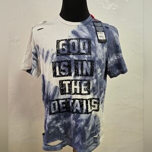 True Religion Men T Shirt Tie Dye Crew Neck Tee Size L-G